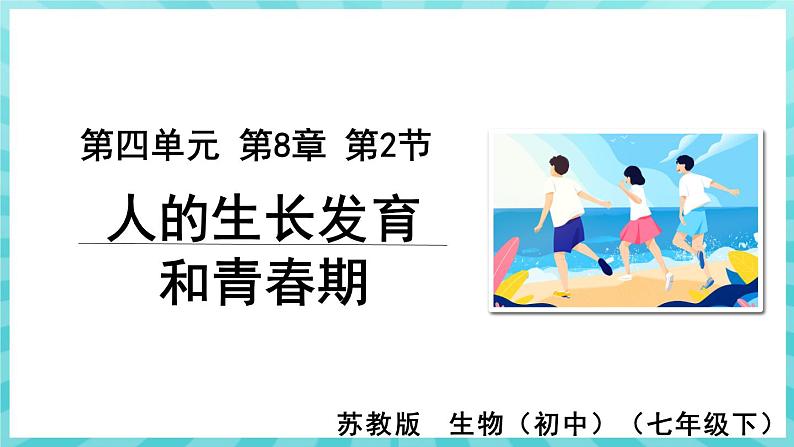 8.2 人的生长发育和青春期 课件—2023---2024学年苏教版生物七年级下册01