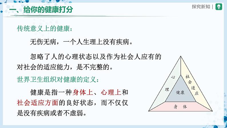 人教版八下生物  8.3.1 评价自己的健康状况 课件+教案+分层练习+导学案08