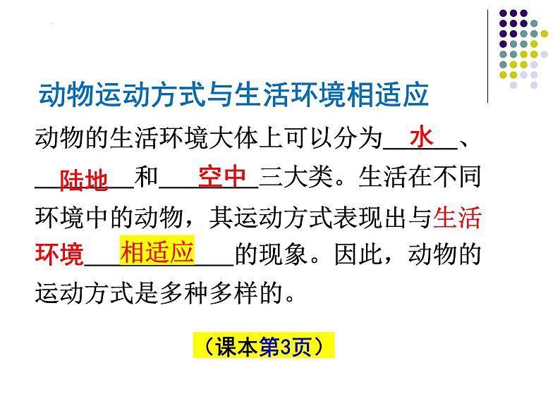 2023-2024学年八年级生物（北师大版）上册同步备课优质课件 15.1 动物运动的方式（第1课时）03