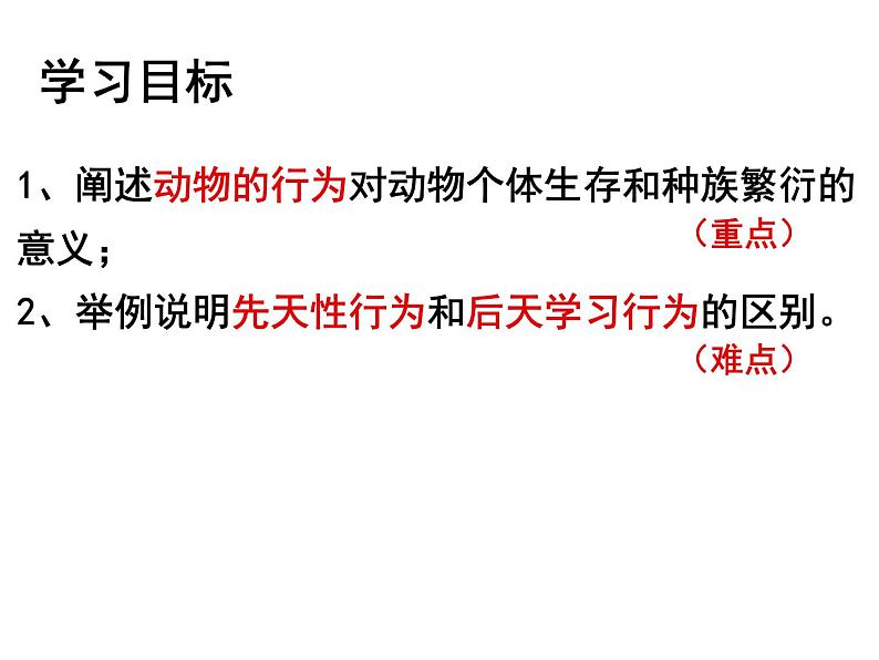 2023-2024学年八年级生物（北师大版）上册同步备课优质课件 16.1 先天性行为和后天学习行为第2页