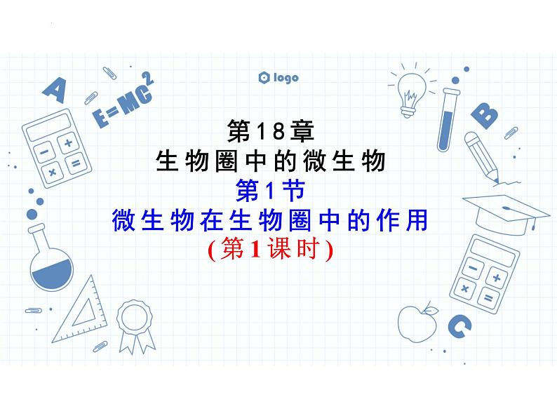 2023-2024学年八年级生物（北师大版）上册同步备课优质课件 18.1 微生物在生物圈中的作用01