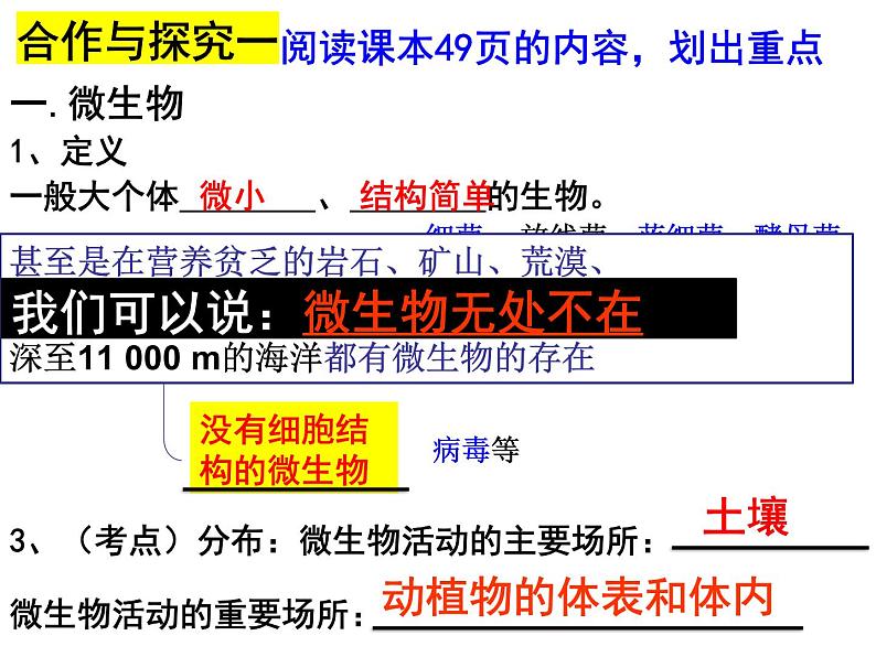 2023-2024学年八年级生物（北师大版）上册同步备课优质课件 18.1 微生物在生物圈中的作用03