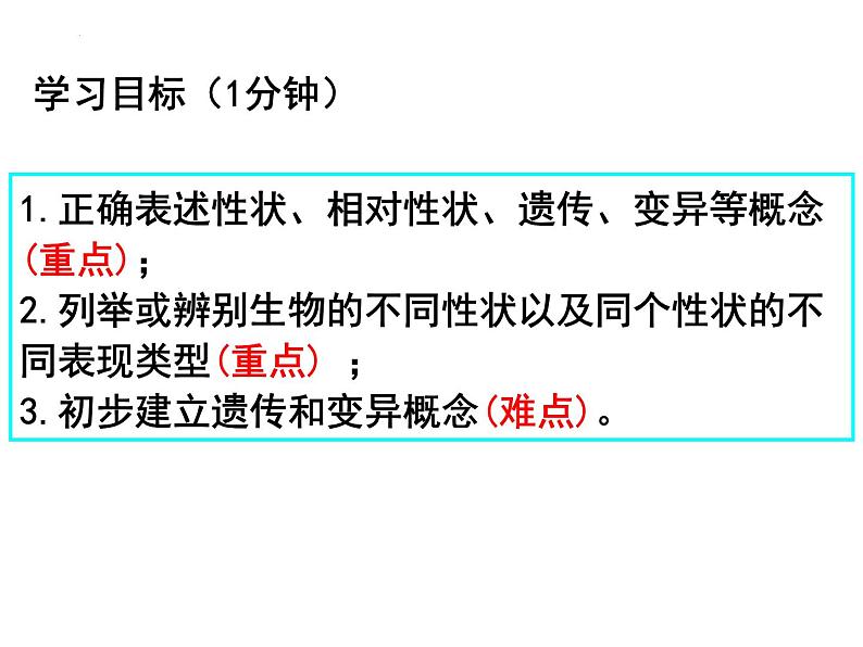 2023-2024学年八年级生物（北师大版）上册同步备课优质课件 20.1 遗传和变异现象03