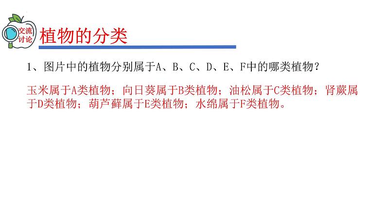 2023-2024学年八年级生物（人教版）上册同步精品课件 6.1.1 尝试对生物进行分类05