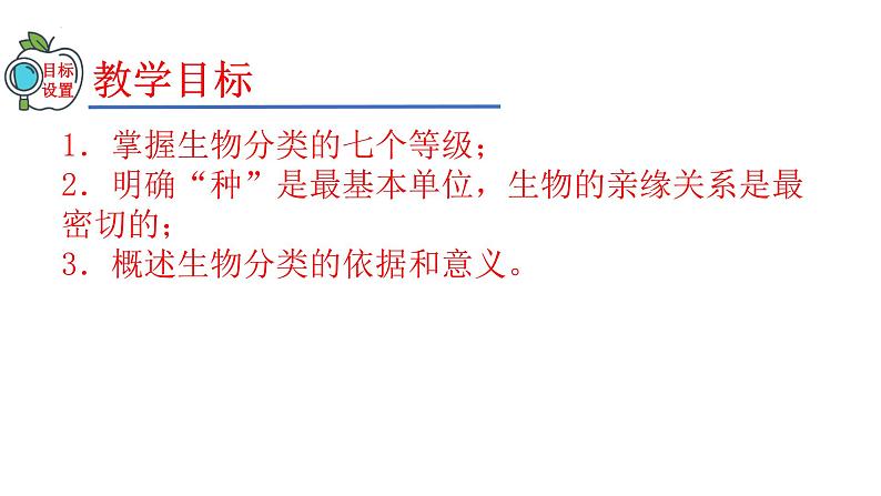 2023-2024学年八年级生物（人教版）上册同步精品课件 6.1.2 从种到界02
