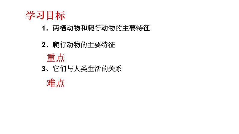 2023-2024学年八年级生物（人教版）上册同步课堂 5.1.5 两栖动物和爬行动物（课件）第2页