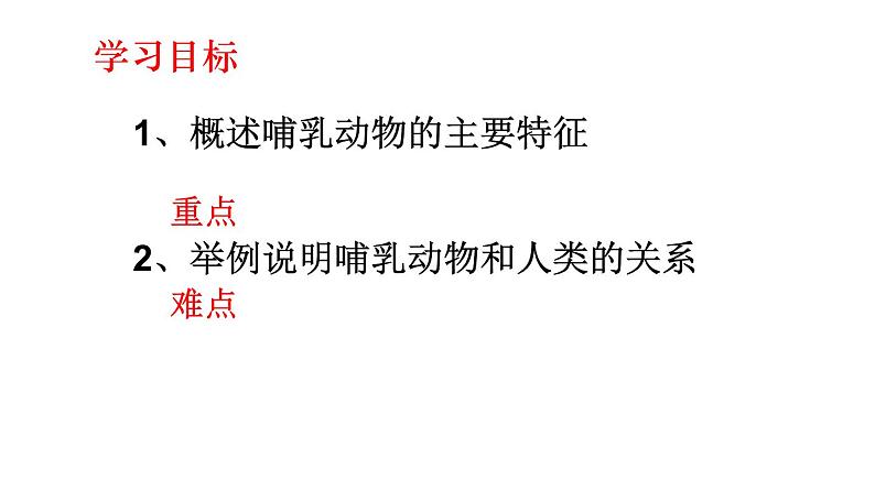 2023-2024学年八年级生物（人教版）上册同步课堂 5.1.7 哺乳动物（课件）02