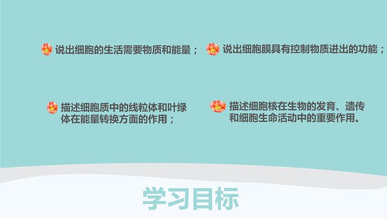 2023-2024学年七年级生物（人教版）上册名师精讲课件 2.1.4 细胞的生活第3页