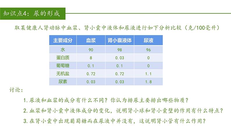 2023-2024学年七年级生物（人教版）下册同步备课系列 4.5 人体内废物的排出（教学课件）第8页