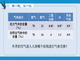 部编版七年级生物下册 第四单元 第三章 第二节 发生在肺内的气体交换（课件）