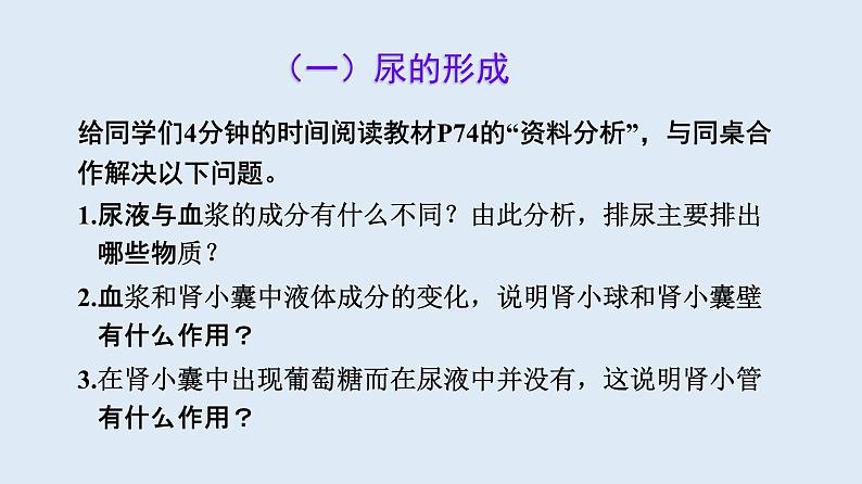 部编版七年级生物下册 第四单元 第五章 人体内废物的排出 第二课时（课件）第4页