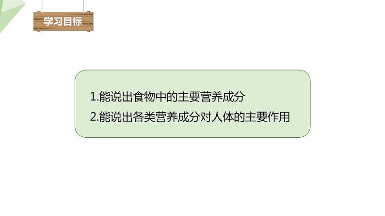 3.1.1 食物的营养成分 课件2023-2024学年初中生物济南版七年级下册03