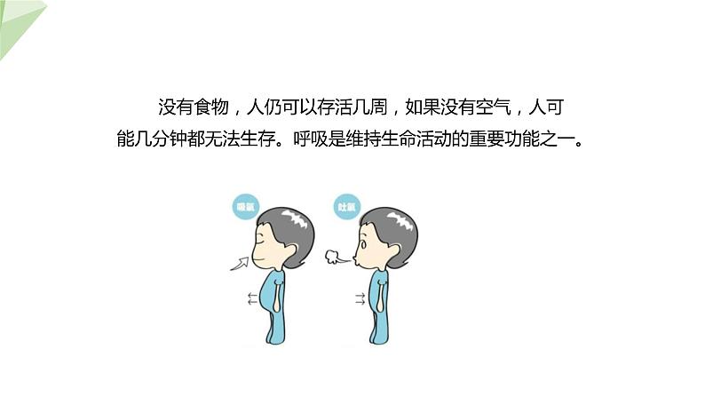 3.2.1 人体与外界的气体交换 课件2023-2024学年初中生物济南版七年级下册01