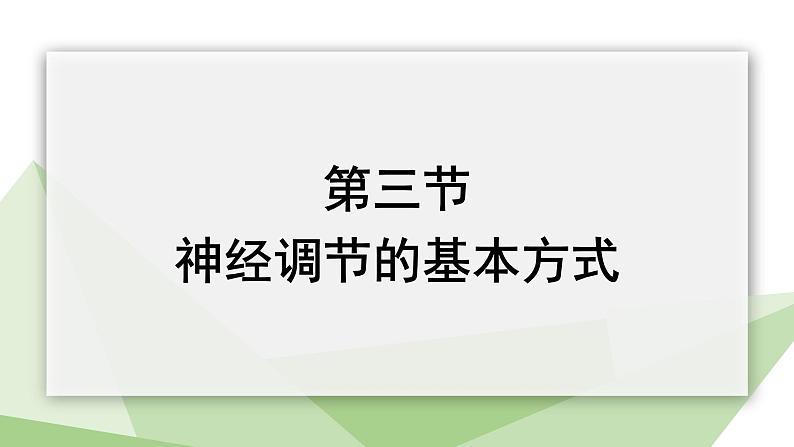 3.5.3 神经调节的基本方式 课件2023-2024学年初中生物济南版七年级下册02