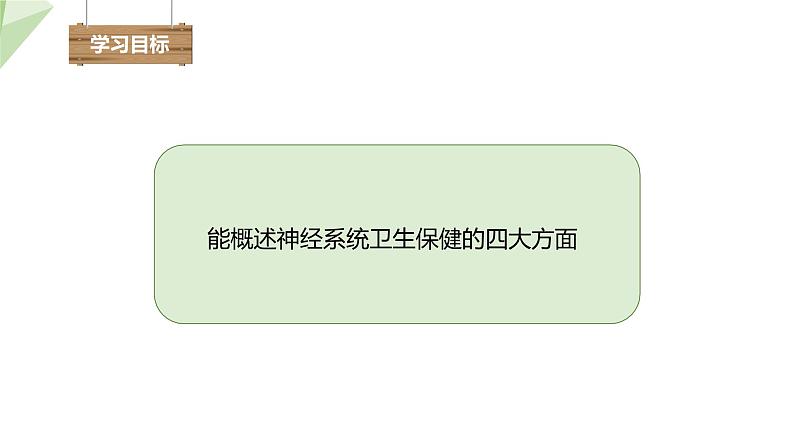 3.5.5 神经系统的卫生保健 课件2023-2024学年初中生物济南版七年级下册02