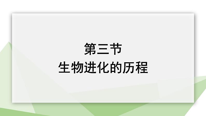 5.1.3 生物进化的历程  课件2023-2024学年初中生物济南版八年级下册02