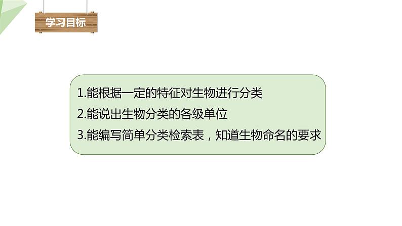 22.1 生物的分类 课件 2023-2024学年初中生物北师版八年级下册03