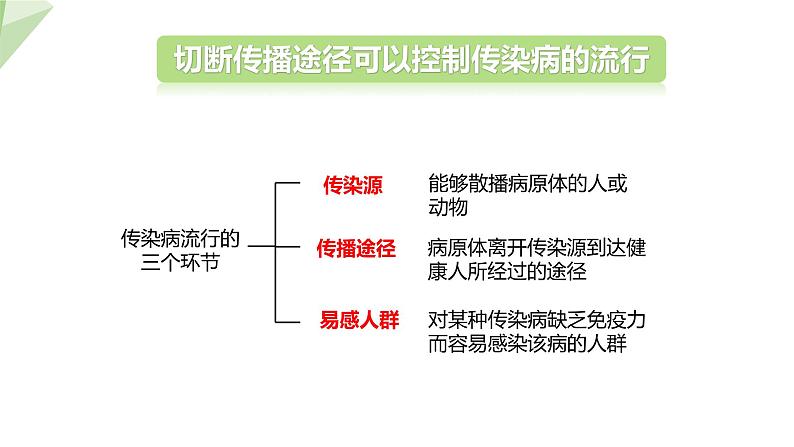 北师大版七年级生物下册课件 13.2 预防传染病 课件06