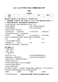 河北省廊坊市固安县牛驼镇中学2023-2024学年七年级上学期1月月考生物试题(无答案)