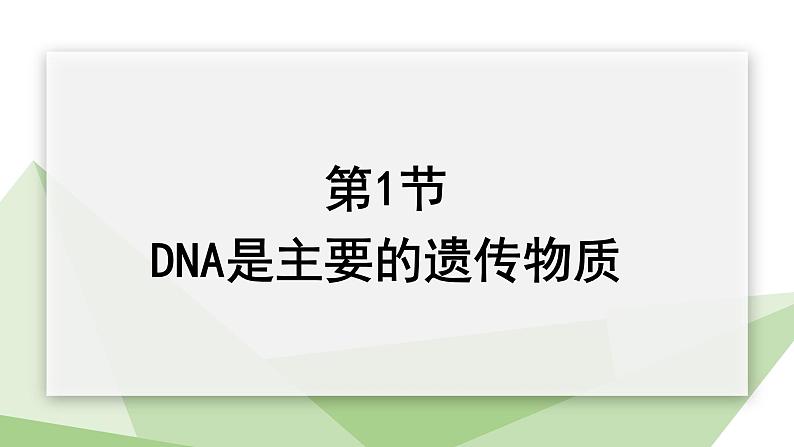 22.1 DNA是主要的遗传物质 课件初中生物苏教版八年级下册01