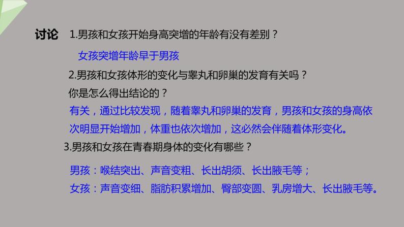 4.1.3 青春期 课件2023-2024学年初中生物人教版七年级下册07