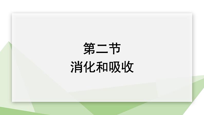 4.2.2 消化和吸收 课件2023-2024学年初中生物人教版七年级下册第1页