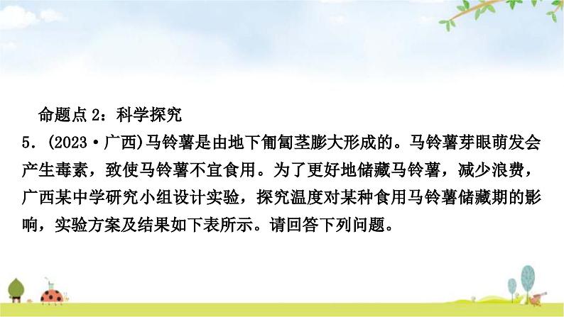 中考生物复习七年级上册第一单元生物和生物圈第一章认识生物课件06