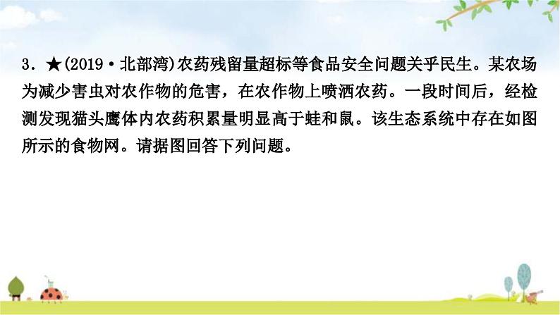 中考生物复习七年级上册第一单元生物和生物圈第二章了解生物圈课件04