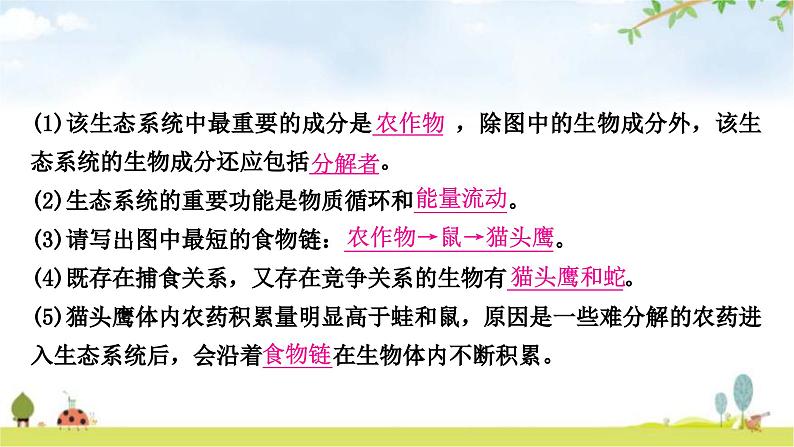 中考生物复习七年级上册第一单元生物和生物圈第二章了解生物圈课件05