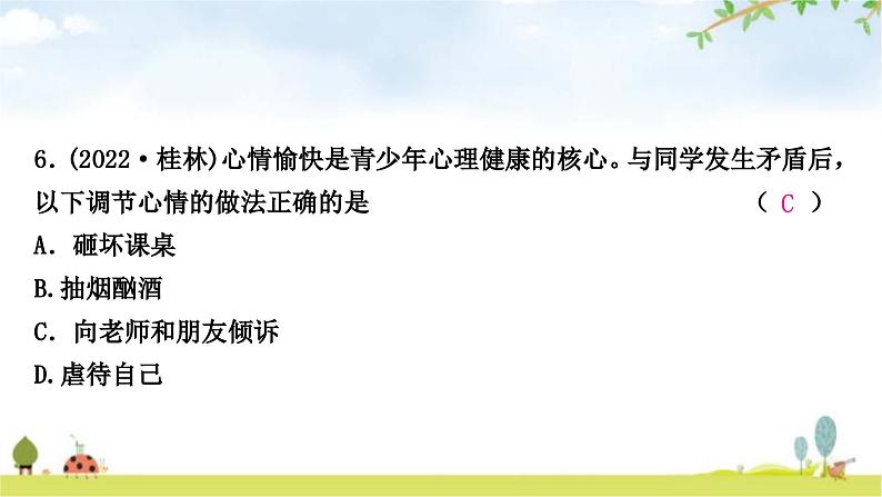 中考生物复习七年级下册第四单元生物圈中的人第一章人的由来课件第7页