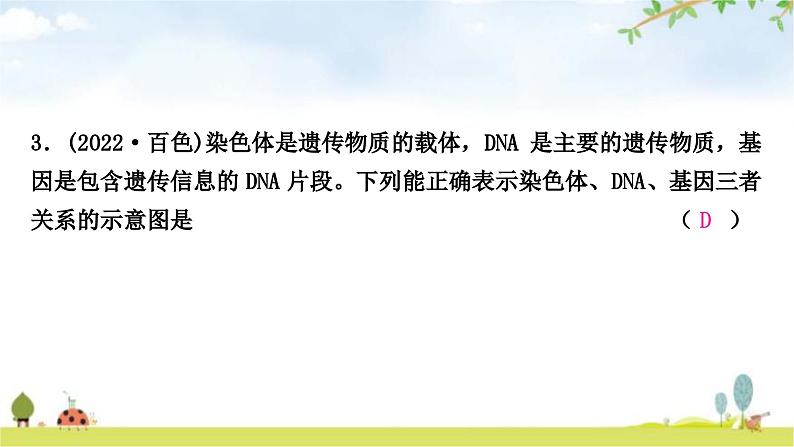 中考生物复习八年级下册第七单元第二章生物的遗传与变异课件04