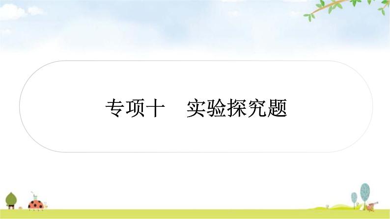 中考生物复习专项十实验探究题课件01