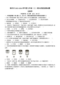 广西柳州市2023-2024学年七年级上学期期末质量监测生物试卷+