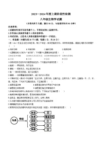 重庆市巴南区2023-2024学年八年级上学期期末生物试题