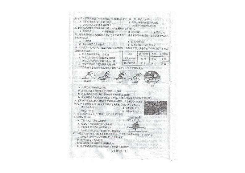 广东省梅州市大埔县2023-2024学年七年级上学期期末生物试题02