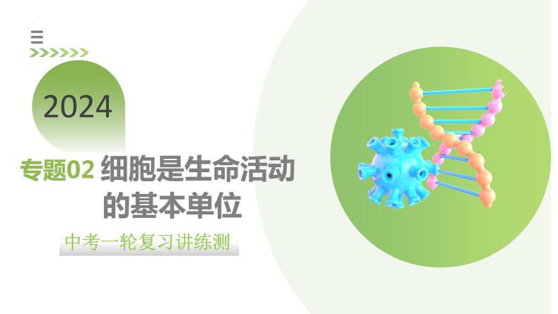 专题02 细胞是生命活动的基本单位（课件）-2024年中考生物一轮复习讲练测（全国通用）01