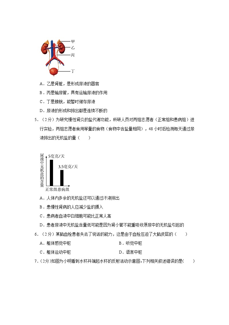 江苏省南通市通州区2022-2023学年八年级上学期期末生物试卷02