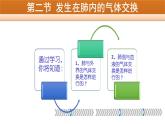 人教版初中生物七年级下册第四单元第三章第二节《发生在肺内的气体交换》课件