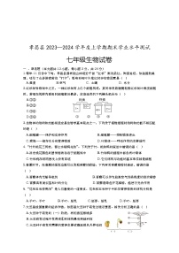 湖北省孝感市孝昌县2023-2024学年七年级上学期期末考试生物试题