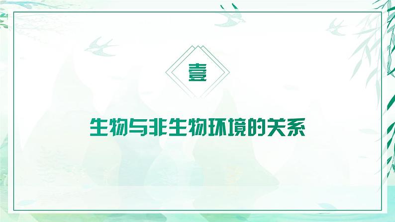 5.1.1+生物与环境（教学课件）-2022-2023学年八年级生命科学同步精品课堂（沪教版第二册）02