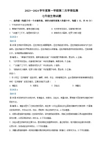 山东省济宁市金乡县2023-2024学年七年级上学期期末生物试题