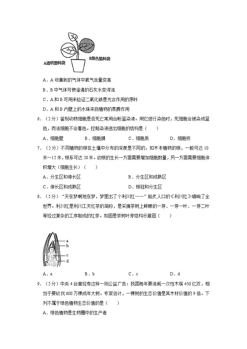 湖北省恩施州利川市2023-2024学年七年级上学期期末生物试卷第2页