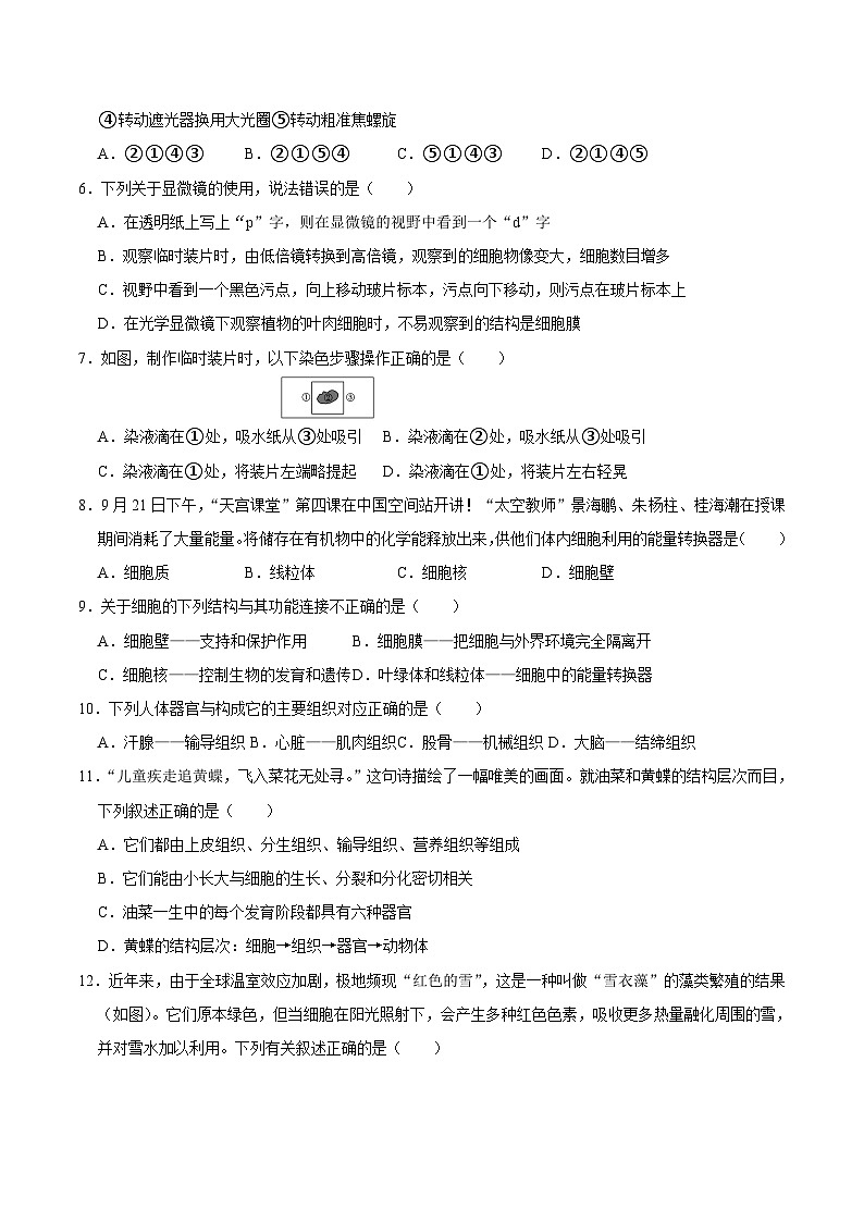 【开学摸底考】七年级生物（山东专用）-2023-2024学年初中下学期开学摸底考试卷.zip02