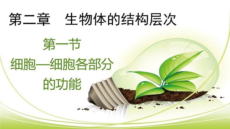1.2.1-3细胞各部分的功能课件+-2023-2024学年冀少版生物七年级上册01