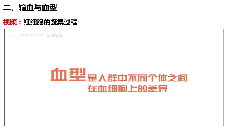 人教版生物七年级下册 4.4.4 输血与血型 同步课件+视频素材08