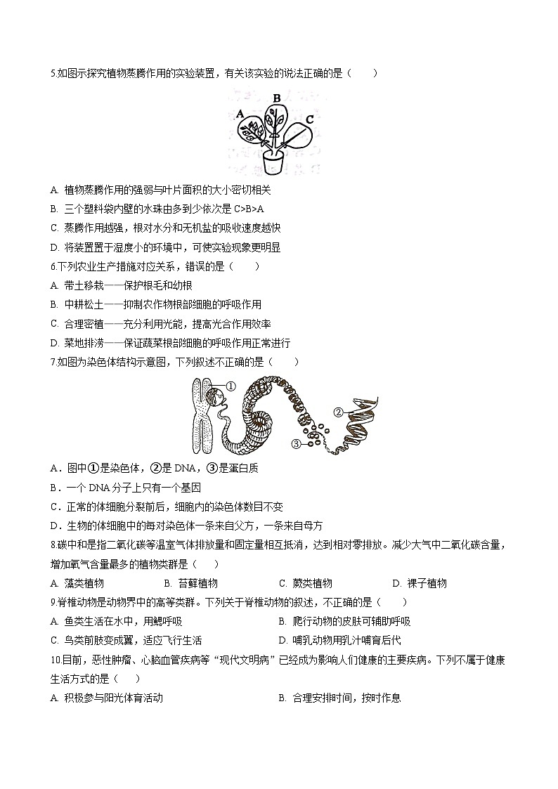 黄金卷01（安徽卷）（考试版）第2页