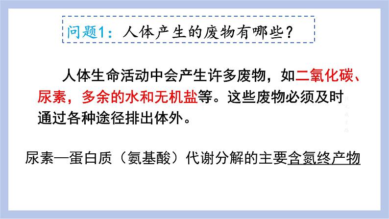 【核心素养】人教版初中生物七年级下册4.5《人体内废物的排出》课件＋课时练习＋教案（含教学反思）07