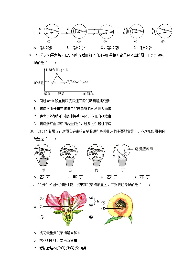 江苏省苏州市高新区2023-2024学年八年级上学期期末生物试卷第3页