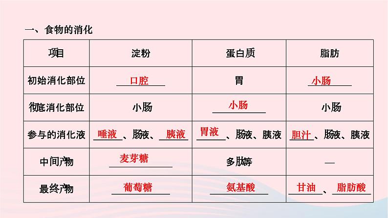 2024七年级生物下册第四单元生物圈中的人第二章人体的营养第二节消化和吸收第2课时营养物质的吸收作业课件新版新人教版第3页