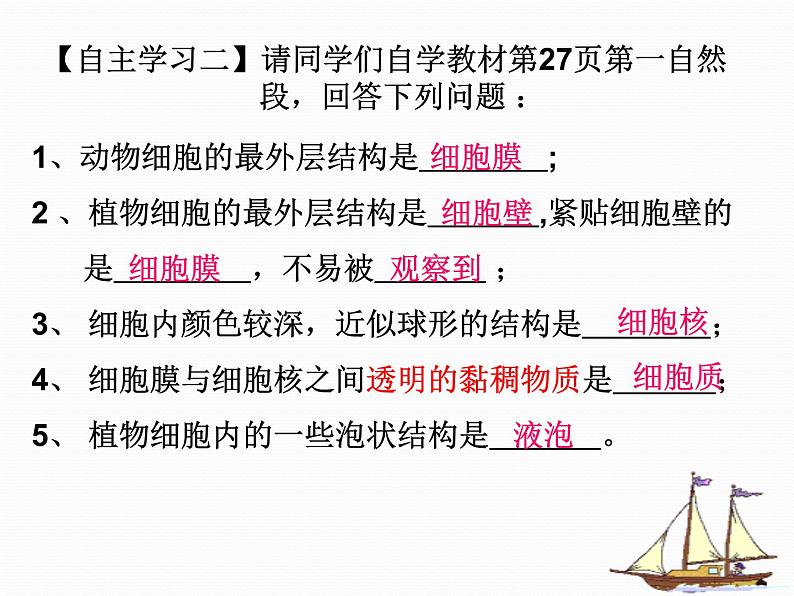 1.2.1++细胞的结构和功能++课件-2023-2024学年济南版生物七年级上册07